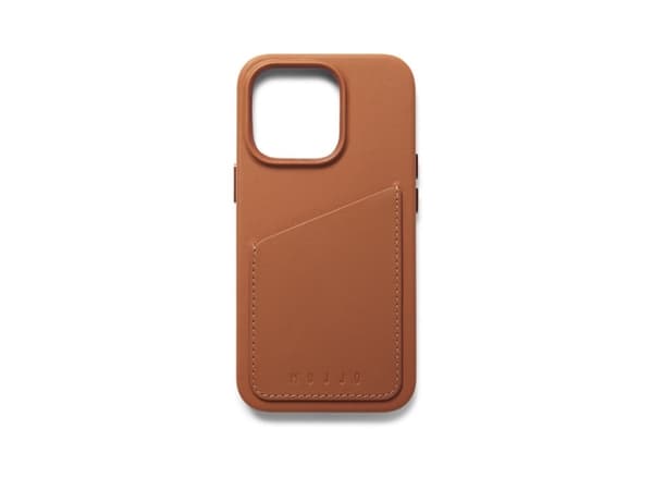 "Mujjo Nahkainen lompakkokotelo iPhone 14 Pro:lle - ruskea"
