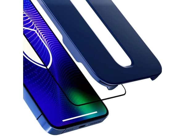 3MK Hardy iPhone 14 / 13 / 13 Pro 6.1" kjemisk herdet glass svart/svart
