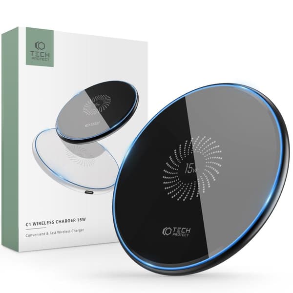 Tech-Protect Qi 15W-C1 Trådlös Laddare 15W - Svart
