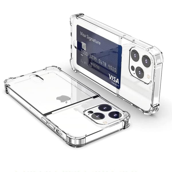 iPhone 14 Pro - Skal med Korthållare & Hydrogel Skärmskydd