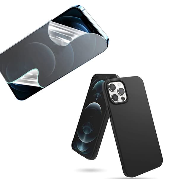 iPhone 14 Pro Max Mattbehandlat Tunt Skal & Hydrogel Skärmskydd