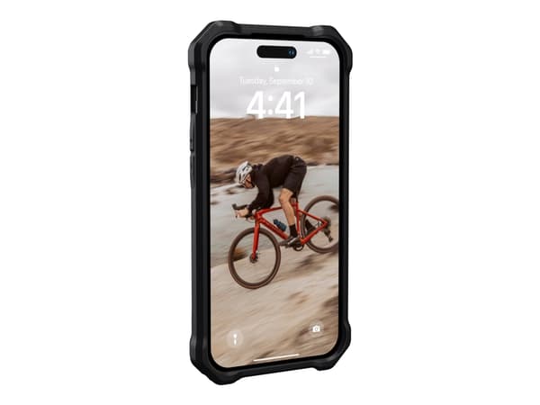 UAG Rugged Case for iPhone 14 Pro [6.1-in] - Essential Armor Black - Baksidedeksel for mobiltelefon - robust - MagSafe-samsvar - termoplast-polyureta