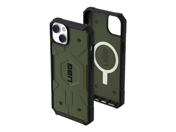 Urban Armor Gear Pathfinder MagSafe, Suojus, Apple, iPhone 14 Plus, 17 cm (6.7"), Oliivi