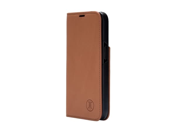 JT BERLIN Tegel, Flip case, Apple, iPhone 14, 15,5 cm (6.1"), Konjakkfarget