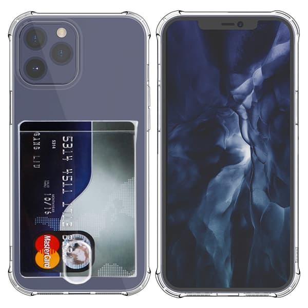 iPhone 13 Pro - 1 Set Skal med Korthållare & Hydrogel Skärmskydd