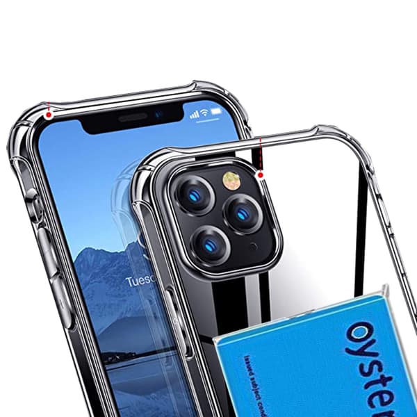 iPhone 13 Pro - 1 Set Skal med Korthållare & Hydrogel Skärmskydd