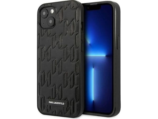 Karl Lagerfeld KLHCP13SMNMP1K iPhone 13mini 5,4" hardcase black Monogram Plaque