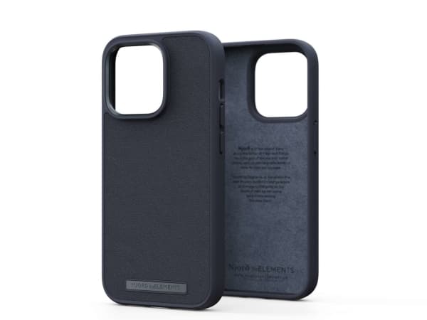Njord byELEMENTS Genuine Leather, Etui, Apple, iPhone 14 Plus, 17 cm (6.7"), Sort