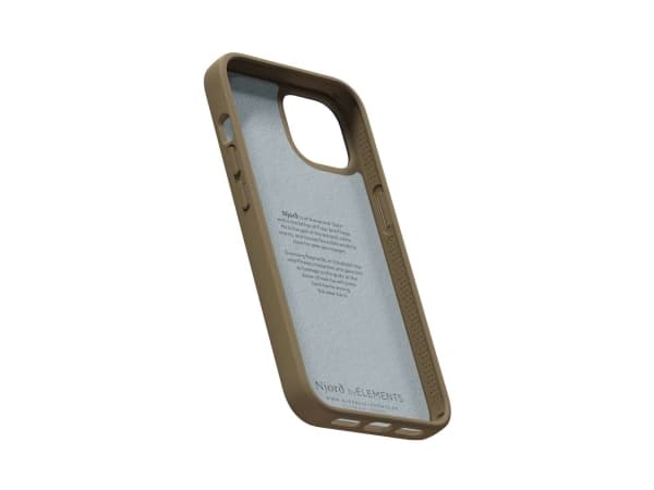Njord byELEMENTS Suede Comfort+, Omslag, Apple, iPhone 14, 15,5 cm (6.1"), Sand