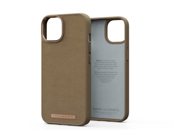 Njord byELEMENTS Suede Comfort+, Omslag, Apple, iPhone 14, 15,5 cm (6.1"), Sand