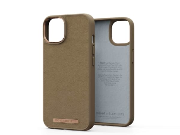 Njord byELEMENTS Suede Comfort+, Omslag, Apple, iPhone 14, 15,5 cm (6.1"), Sand