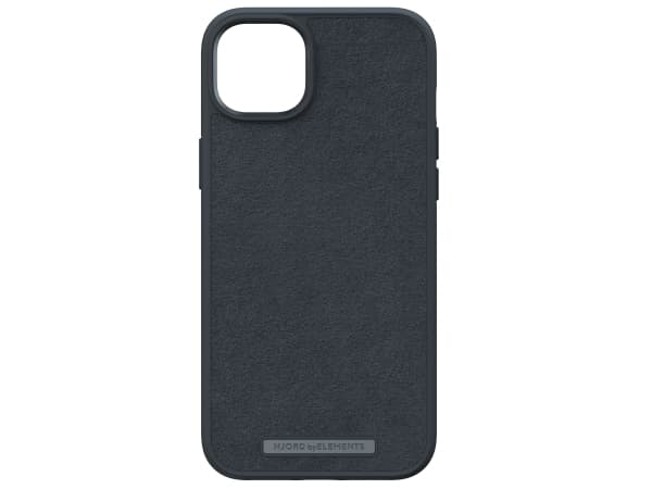 Njord byELEMENTS Suede Comfort+, Suojus, Apple, iPhone 14 Plus, 17 cm (6.7"), Musta