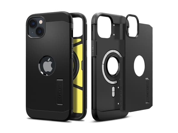 Spigen ACS05062, Suojus, Apple, iPhone 14, 15,5 cm (6.1"), Musta
