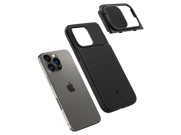 Spigen Optik Armor, Omslag, Apple, iPhone 14 Pro Max, 17 cm (6.69"), Svart