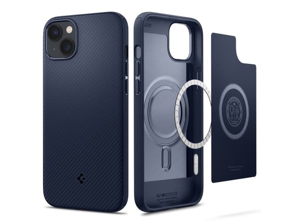 Spigen ACS04919, Suojus, Apple, iPhone 14 Plus, 17 cm (6.7"), Sininen