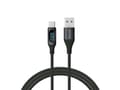 Pikkukuva 1 / 5: SAVIO CL-172 USB-USB-C 1m kaapeli, jossa on digitaalinen näyttö