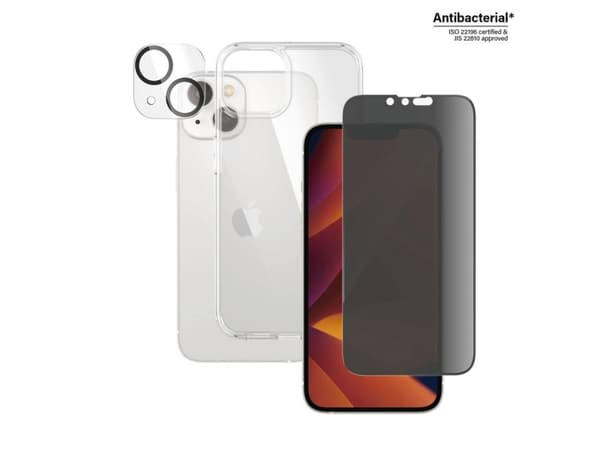PanzerGlass™ | 3-i-1 skyddspaket - skyddsväska väska sidoskydd för mobiltelefon | för Apple iPhone 14