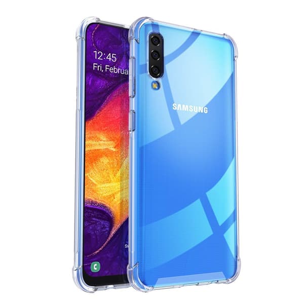 Stöttåligt Mobilskal Samsung Galaxy A70 - Transparent