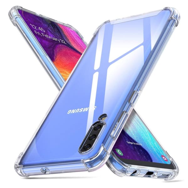 Stöttåligt Mobilskal Samsung Galaxy A70 - Transparent