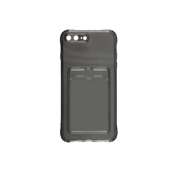 iPhone 7/8 Plus Stöttåligt Skal med Korthållare - Grå
