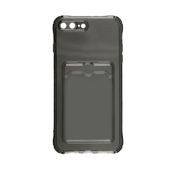 iPhone 7/8 Plus Stöttåligt Skal med Korthållare - Grå