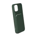 Miniatyrbillede 3 af 3: iPhone 13 Mini Silikonskal med Korthållare - Militärgrön