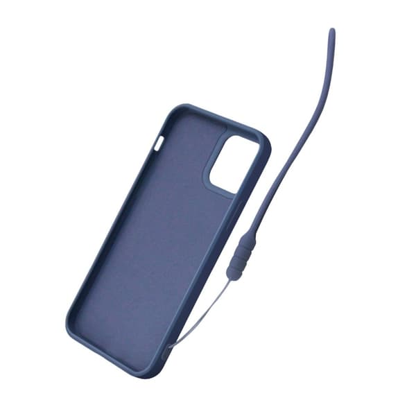 iPhone 12/12 Pro Silikonskal med Ringhållare och Handrem - Grå