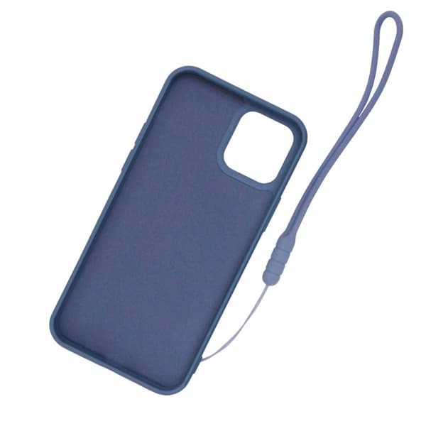 iPhone 12/12 Pro Silikonskal med Ringhållare och Handrem - Grå