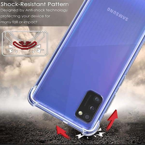 Stöttåligt Mobilskal Samsung Galaxy A41 - Transparent