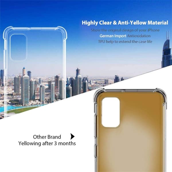 Stöttåligt Mobilskal Samsung Galaxy A41 - Transparent