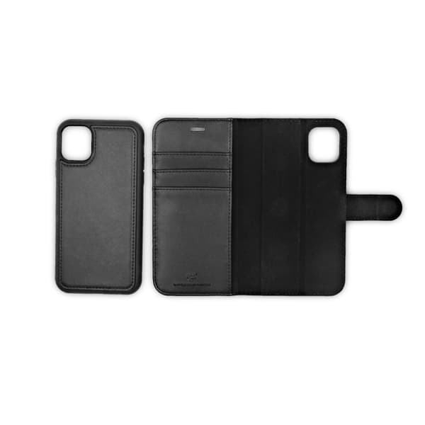 iPhone 11 Pro Max Plånboksfodral med Avtagbart Skal - Svart