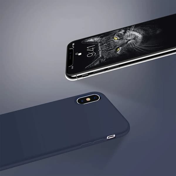 iPhone X/XS Silikonskal Rvelon - Blå