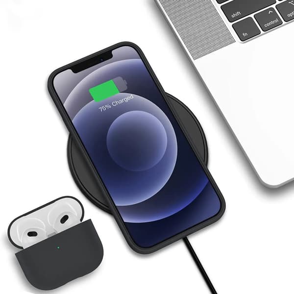 iPhone 12/12 Pro Silikonskal Rvelon - Svart