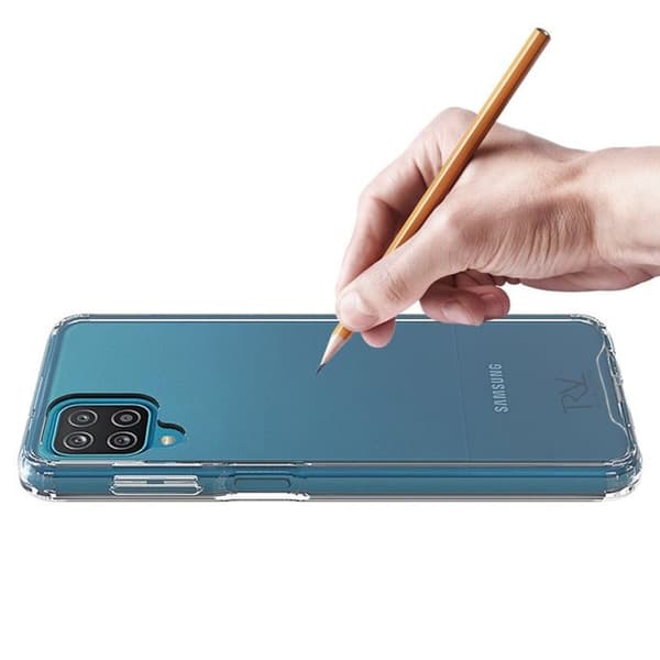Samsung Galaxy A12 Stöttåligt Skal Rvelon Transparent