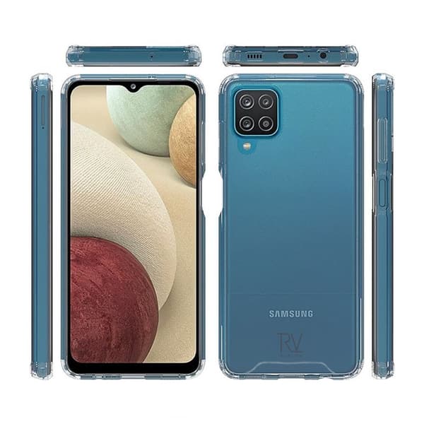 Samsung Galaxy A12 Stöttåligt Skal Rvelon Transparent