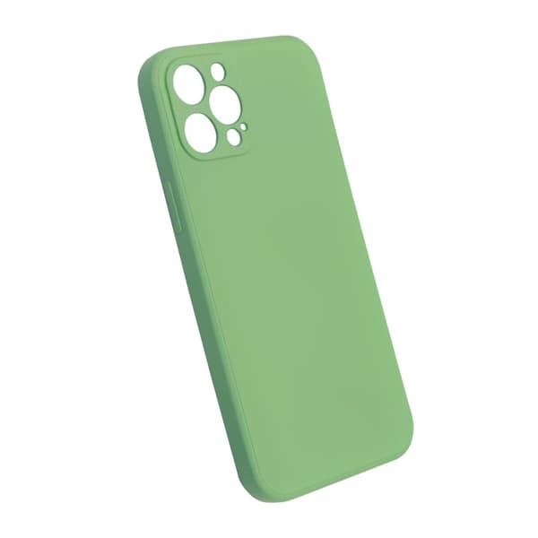 iPhone 12 Pro Max Silikonskal med Kameraskydd - Grön