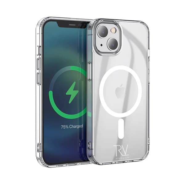 iPhone 13 Mini Skal MagSafe Stöttåligt Rvelon - Transparent