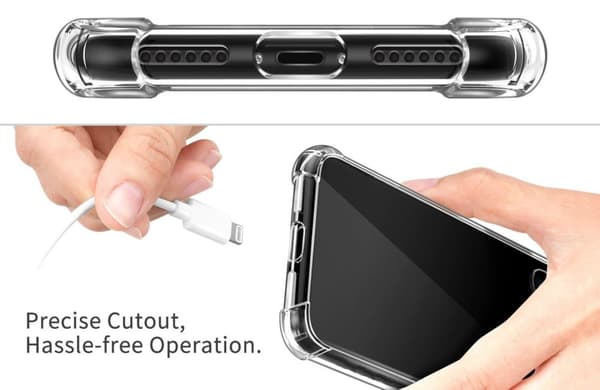 Stöttåligt Mobilskal iPhone X/XS - Transparent