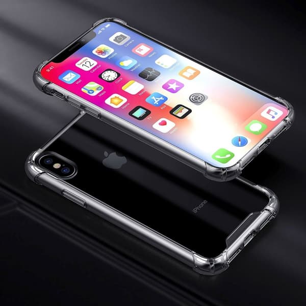 Stöttåligt Mobilskal iPhone X/XS - Transparent