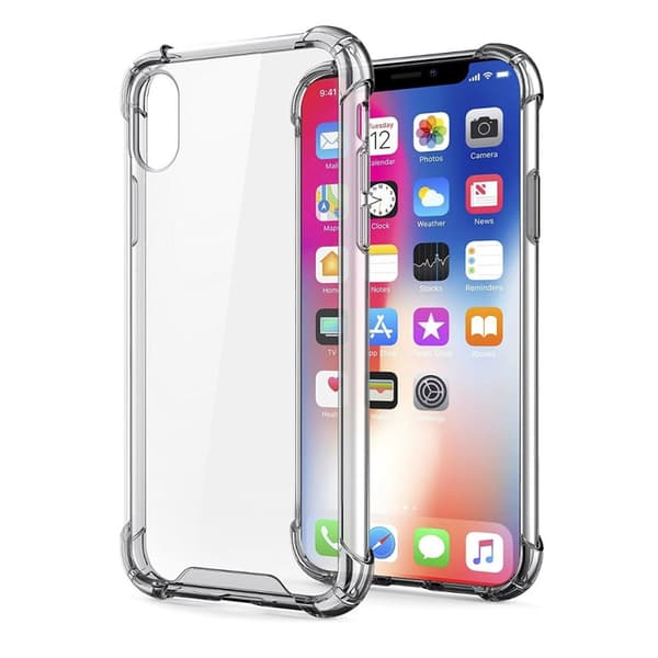 Stöttåligt Mobilskal iPhone X/XS - Transparent
