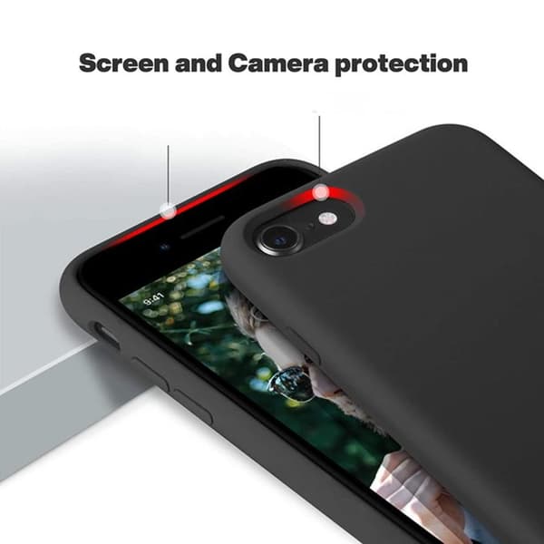 iPhone 7/8/SE (2020/2022) Silikonskal Rvelon - Svart