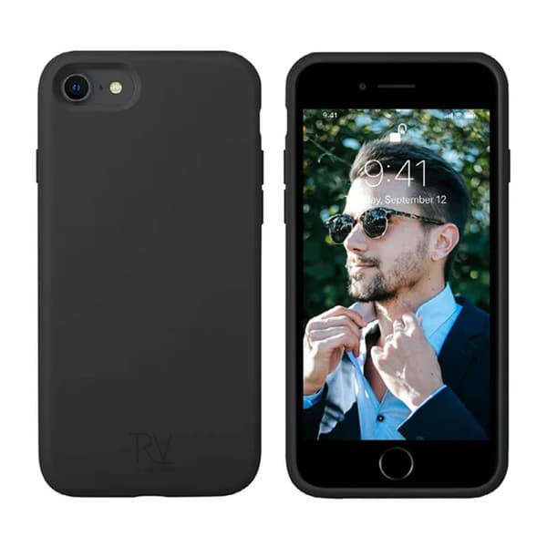 iPhone 7/8/SE (2020/2022) Silikonskal Rvelon - Svart