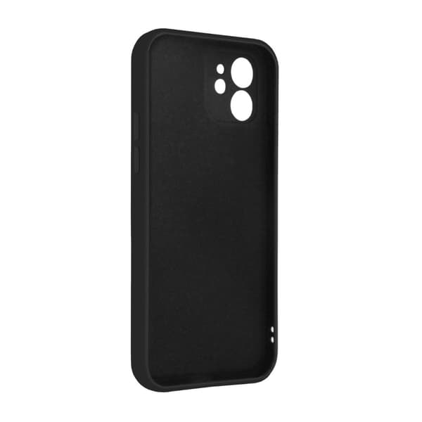 iPhone 12 Mini Silikonskal med Kameraskydd - Svart