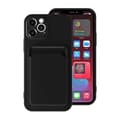 Miniatyrbillede 2 af 5: iPhone 12 Pro Max Silikonskal med Korthållare - Svart