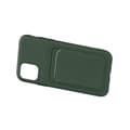 Miniatyrbillede 2 af 4: iPhone 11 Silikonskal med Korthållare - Militärgrön