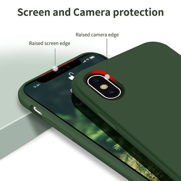 iPhone X/XS Silikonskal Rvelon - Grön