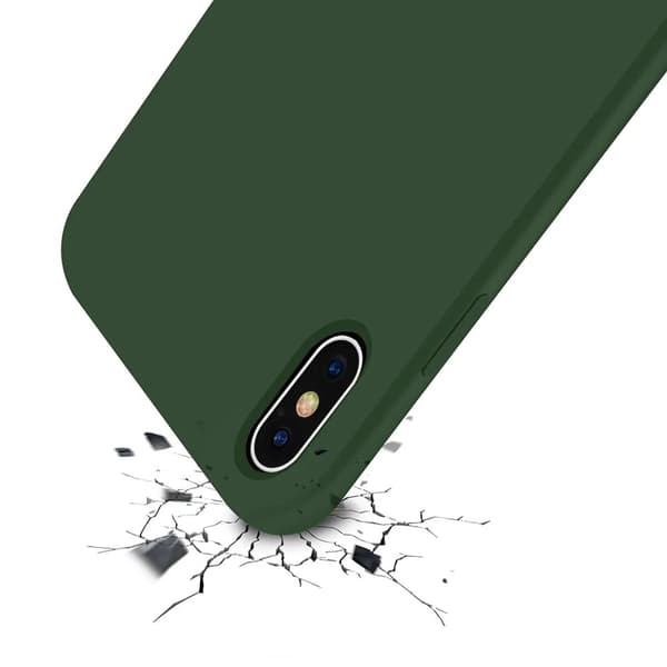 iPhone X/XS Silikonskal Rvelon - Grön