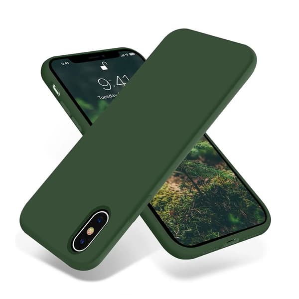 iPhone X/XS Silikonskal Rvelon - Grön