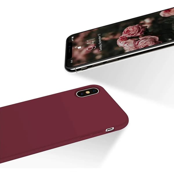 iPhone X/XS Silikonskal Rvelon - Röd