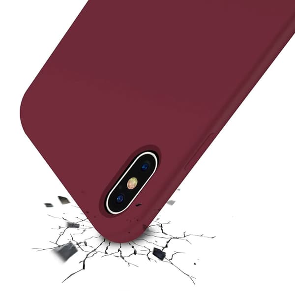 iPhone X/XS Silikonskal Rvelon - Röd